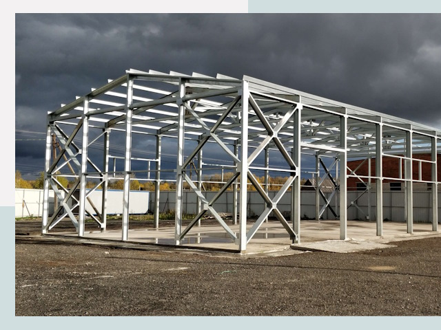 Двускатные ангары в Фрязино от 623 руб. за квадрат