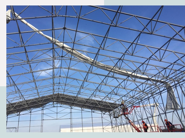 Шатровые ангары от 623 руб. в Фрязино и Московской области