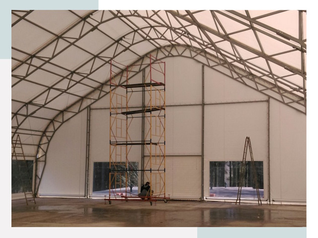 Шатровые ангары в Фрязино