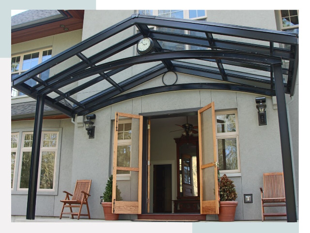 Козырьки металлические в Фрязино