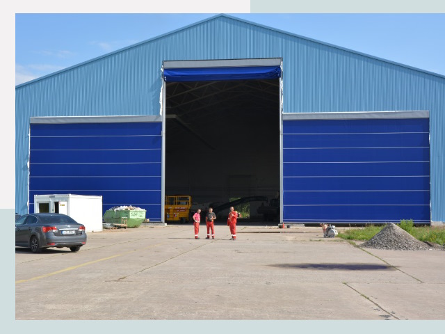 Ангарные ворота в Фрязино от СтальСтрой-Фрз по цене 623 руб.