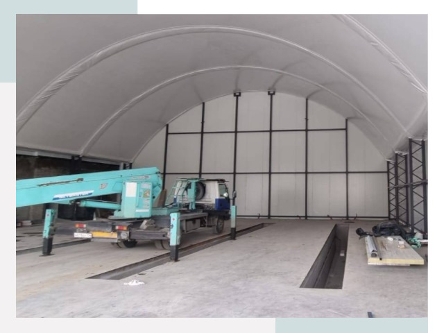 Внутреннее оснащение ангаров в Фрязино