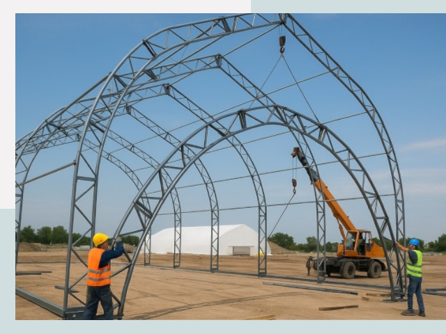 Монтаж ангаров в Фрязино от 623 руб. - Надежно и быстро